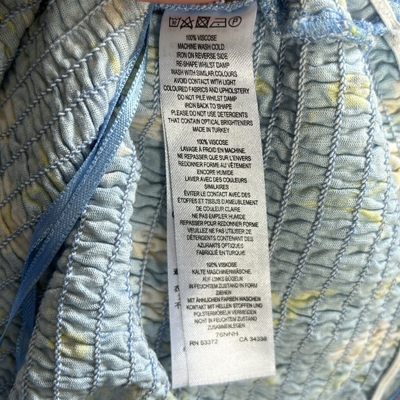 French Connection Smocked Floral Crop Top - Picture 5 of 5